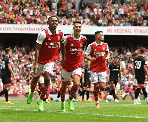 Arsenal's Gabriel Jesus and Martinelli Celebrate Five-Goal Lead Over Sevilla in Emirates Cup 2022
