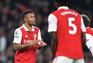 Images Dated 22nd April 2023: Arsenal's Gabriel Jesus Reacts During Arsenal v Southampton Premier League Clash (2022-23)