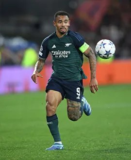 Arsenal's Gabriel Jesus in Action vs RC Lens, 2023/24. Art
