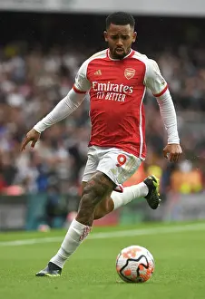 Arsenal V Fulham 2023-24 Prints: Arsenal's Gabriel Jesus Shines in Premier League Clash Against Fulham (2023-24)