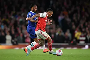 Arsenal V Chelsea 2022-23 Prints: Arsenal's Gabriel Jesus vs