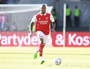FC Nurnberg V Arsenal 2022-23 Prints: Arsenal's Gabriel Magalhaes in Action against 1. FC Nurnberg (2022-23)