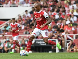 Arsenal's Gabriel Magalhaes in Action at the Emirates Cup 2022 vs Sevilla