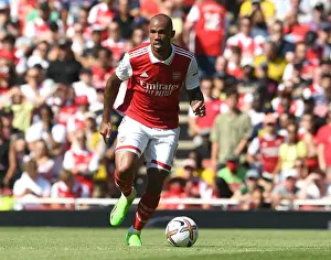 Arsenal V Leicester City 2022-23 Prints: Arsenal's Gabriel Magalhaes in Action Against Leicester City - Premier League 2022-23