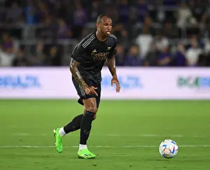 Arsenal's Gabriel Magalhaes in Action at Orlando Pre-Season Friendly, 2022