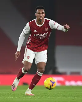 Arsenal V Wolverhampton Wanderers 2020-21 Prints: Arsenal's Gabriel Magalhaes in Action against Wolverhampton Wanderers in Emirates Stadium (2020-21)