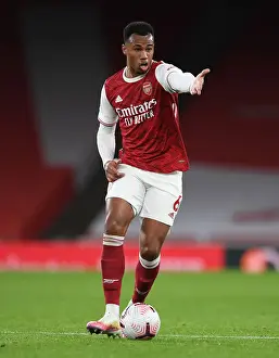 Arsenal's Gabriel Magalhaes at Empty Emirates: Arsenal vs Leicester City, Premier League 2020-21