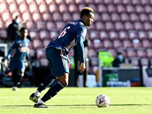 Arsenal's Gabriel Magalhaes in FA Cup Action: Southampton vs Arsenal (FA Cup 4th Round 2021)