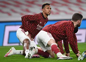 Arsenal's Gabriel Magalhaes Prepares for Carabao Cup Showdown against Manchester City at Empty Emirates Stadium