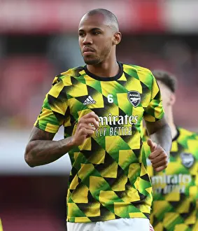 Arsenal's Gabriel Magalhaes Ready for Arsenal v Aston Villa Clash (2022-23)