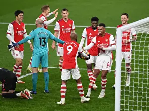 Arsenal V Southampton 2021-22 Prints: Arsenal's Gabriel Magalhaes Scores Third Goal vs Southampton (Premier League 2021-22)