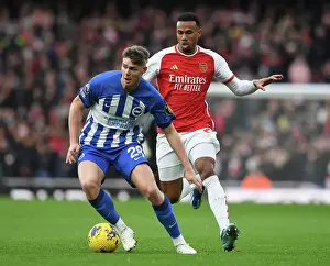 Arsenal's Gabriel Magalhaes Shuts Down Brighton's Evan Ferguson in 2023-24 Premier League Clash