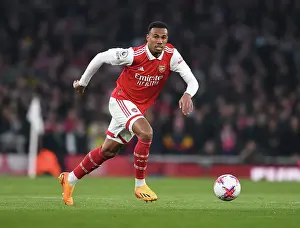 Arsenal V Southampton 2022-23 Prints: Arsenal's Gabriel Magalhès in Action Against Southampton in the Premier League