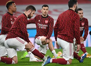 Arsenal's Gabriel Martinelli: Pre-Match Routine Before Carabao Cup Clash with Manchester City (Behind Closed Doors)