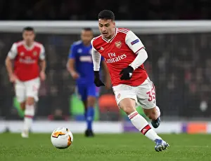 Arsenal's Gabriel Martinelli in Europa League Action vs Olympiacos at Emirates Stadium