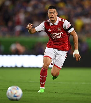 Images Dated 23rd July 2022: Arsenal's Gabriel Martinelli Faces Off Against Chelsea in Florida Cup Showdown