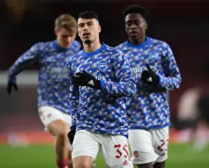 Arsenal V Liverpool Carabao Cup 2021-22 Prints: Arsenal's Gabriel Martinelli Prepares for Carabao Cup Showdown Against Liverpool