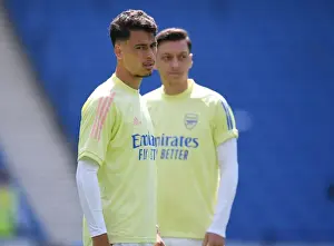 Brighton And Hove Albion V Arsenal 2019-20 Prints: Arsenal's Gabriel Martinelli Readies for Empty Brighton Clash (2020)