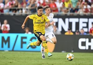Arsenal v Fiorentina 2019-20 Collection: Arsenal's Gabriel Martinelli Shines in 2019 International Champions Cup Match Against Fiorentina