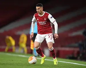 Arsenal V Villarreal 2020-21 Prints: Arsenal's Gabriel Martinelli in UEFA Europa League Semi-Final: Arsenal vs Villarreal CF (Behind Closed Doors)
