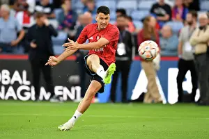 Arsenal's Gabriel Martinelli Warming Up Ahead of Crystal Palace Clash (2023-24)