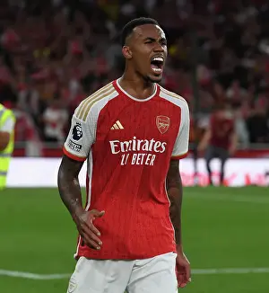 Arsenal V Manchester City 2023-24 Prints: Arsenal's Gabriel Reacts After Arsenal FC vs Manchester City, Premier League 2023-24
