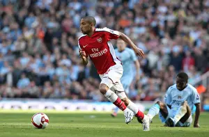 Arsenal V Manchester City 2008-09 Prints: Arsenal's Gael Clichy Celebrates 2-0 Victory Over Manchester City