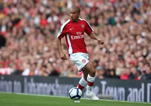 Arsenal V Blackburn Rovers 2009-10 Prints: Arsenal's Gael Clichy Celebrates during Arsenal 6:2 Blackburn Rovers