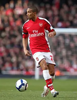 Arsenal V Burnley 2009-10 Prints: Arsenal's Gael Clichy Celebrates Thrilling 3-1 Victory Over Burnley in Barclays Premier League (6/3/10)