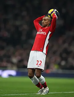 Arsenal V Bolton 2009-10 Prints: Arsenal's Gael Clichy Celebrates Victory Over Bolton Wanderers in the Premier League (2010) - Arsenal 4-2