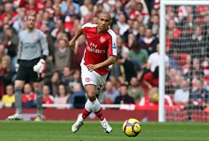 Arsenal's Gael Clichy: Celebrating a 3:0 Victory Over Tottenham Hotspur at Emirages Stadium (October 31, 2009)