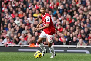 Arsenal V West Ham United 2010-11 Prints: Arsenal's Gael Clichy Secures 1:0 Victory Over West Ham United in Barclays Premier League