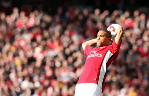 Arsenal V Blackburn Rovers 2008-9 Prints: Arsenal's Gael Clichy Shines in 4-0 Victory over Blackburn Rovers