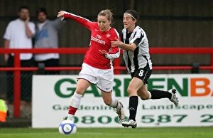 Images Dated 7th October 2009: Arsenal's Gemma Davison Scores Seventh Goal in 9-0 UEFA Women's Champions League Victory over PAOK
