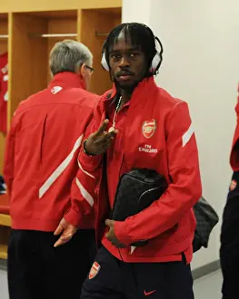 Arsenal V Wolverhampton Wanderers 2011-2012 Prints: Arsenal's Gervinho Ready for Battle Against Wolverhampton Wanderers (2011-2012)