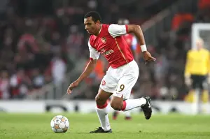 Arsenal's Gilberto Shines in 7-0 UEFA Champions League Victory over Slavia Prague at Emirates Stadium (2007)