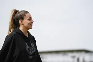 Everton Women V Arsenal Women 2022-23 Prints: Arsenal's Gio Queiroz Inspects Walton Hall Park Ahead of Everton Clash - FA Women's Super League 2022-23