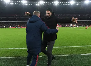 Arsenal's Glory: Arteta and Round Celebrate Premier League Victory Over Manchester United