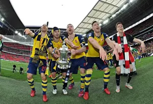 Arsenal's Glory: FA Cup Victory Celebration vs Aston Villa, 2015