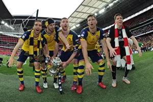 Arsenal's Glory: FA Cup Victory Celebration vs Aston Villa, 2015