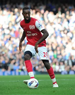 Chelsea V Arsenal 2011-12 Prints: Arsenal's Glory: Johan Djourou Leads 5-3 Comeback Victory Over Chelsea in the Premier League