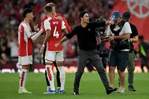 Arsenal's Glory: Mikel Arteta Celebrates Manchester City Victory (2023-24)