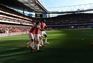 Arsenal V Watford 2018-19 Prints: Arsenal's Goal Celebration: Xhaka