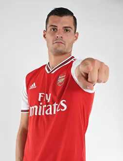 Arsenal Photocall 2019-20 Prints: Arsenal's Granit Xhaka at 2019-2020 Photocall