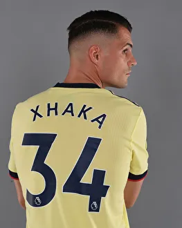 Arsenal's Granit Xhaka at 2021-22 Team Photocall
