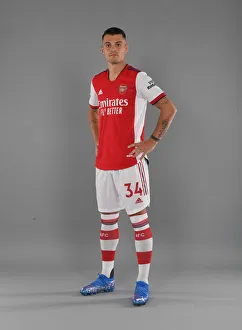 Arsenal's Granit Xhaka at 2021-22 Team Photocall