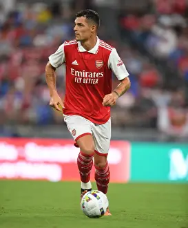 Arsenal V Everton - Pre Season 2022-23 Prints: Arsenal's Granit Xhaka in Action: Arsenal vs Everton Pre-Season 2022-23, Baltimore