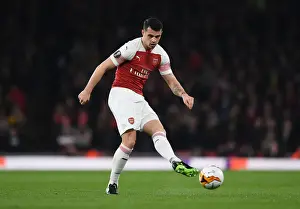 Arsenal V BATE Borisov 2018-19 Prints: Arsenal's Granit Xhaka in Action against BATE Borisov in Europa League Round of 32