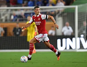 Arsenal V Chelsea - Florida Cup 2022-23 Prints: Arsenal's Granit Xhaka in Action Against Chelsea in the Florida Cup 2022-23