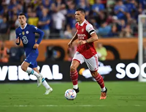 Arsenal's Granit Xhaka in Action Against Chelsea - Florida Cup 2022-23